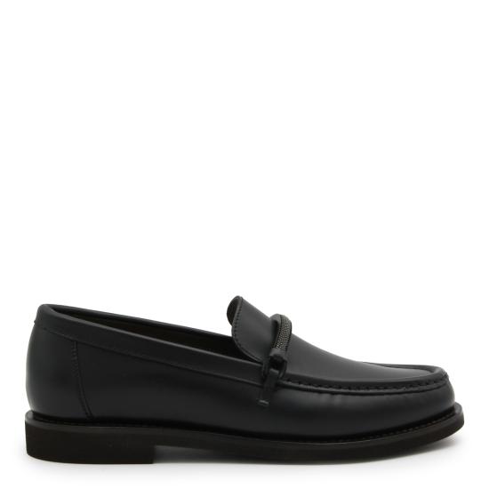 26FW 브루넬로 쿠치넬리 로퍼 MZMGG3314P C101 BLACK