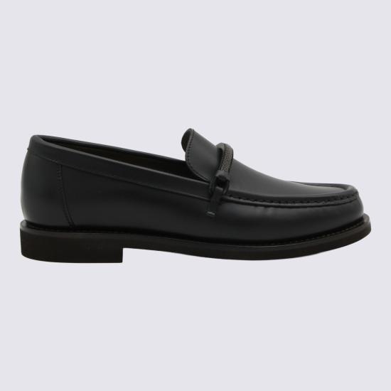 26FW 브루넬로 쿠치넬리 로퍼 MZMGG3314P C101 BLACK - BRUNELLO CUCINELLI