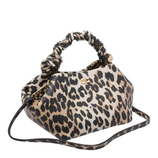 26FW 가니 레오파드 그레인드 스몰 부백 B2100039 859 Brown - GANNI