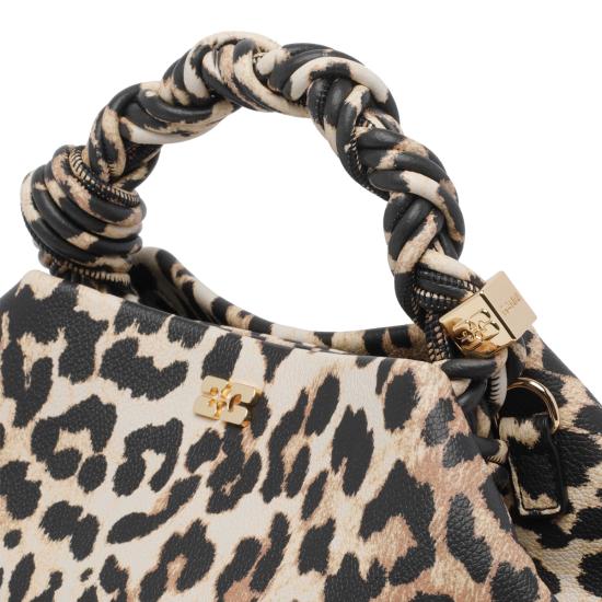 26FW 가니 레오파드 그레인드 스몰 부백 B2100039 859 Brown - GANNI
