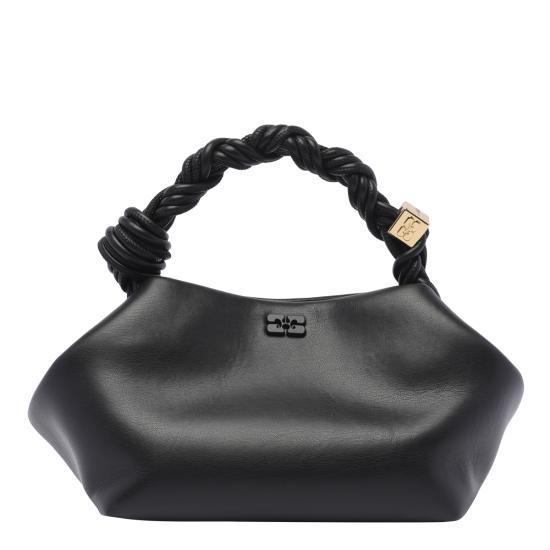 26FW 가니 스몰 레더 보우 토트백 A5241 099 Black