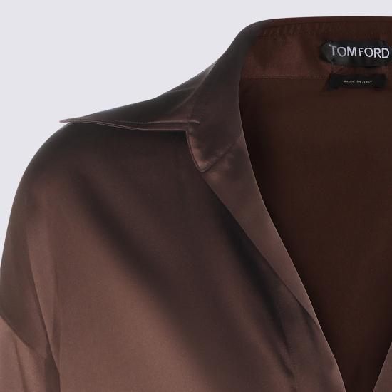 26SS 톰포드 블라우스 TS2144 FAX881ECD BROWN - TOMFORD