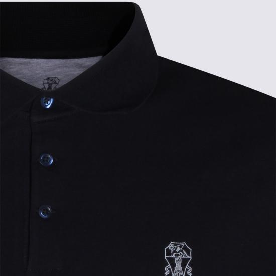 26SS 브루넬로 쿠치넬리 피케 폴로 셔츠 ME8548788 CD361 Navy - BRUNELLO CUCINELLI