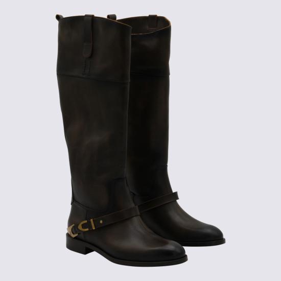 25FW 골든구스 부츠 GWF00897 F00763155390 DARK BROWN BEIGE - GOLDEN GOOSE