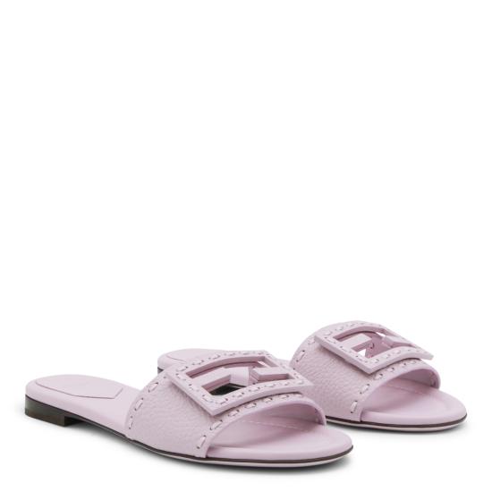 26SS 펜디 바게트 시에나 레더 슬라이드 8R8136 AQY2F0U6M ANEMONE - FENDI