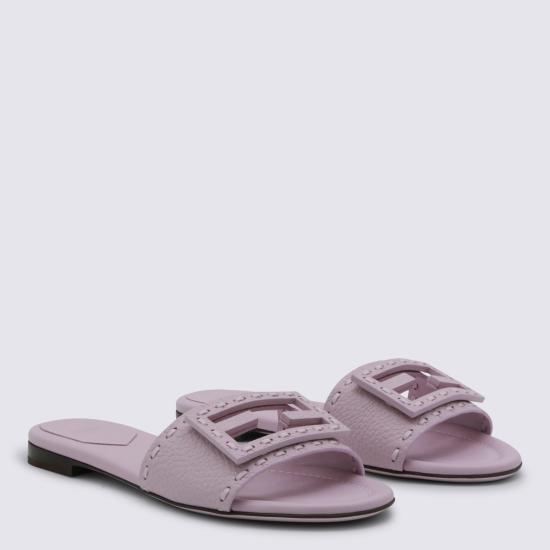 26SS 펜디 바게트 시에나 레더 슬라이드 8R8136 AQY2F0U6M ANEMONE - FENDI