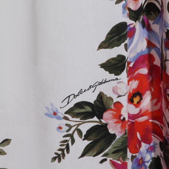 26SS 돌체앤가바나 플라워 부케 프린트 미디 스커트 F4DC7T HS5UUHA5ZO - DOLCE & GABBANA