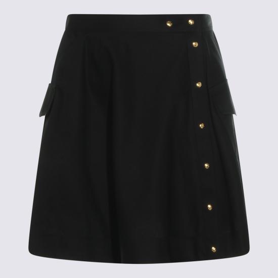 26SS 셀린느 코트 트윌 숏 스커트 RJ09N539W 38NO BLACK - CELINE
