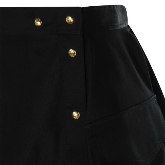 26SS 셀린느 코트 트윌 숏 스커트 RJ09N539W 38NO BLACK - CELINE