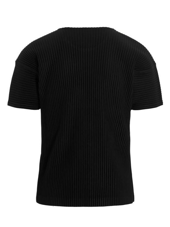 25FW 옴므 플리세 이세이 미야케 반팔 티셔츠 베이직 티셔츠 블랙 - HOMME PLISSE' ISSEY MIYAKE