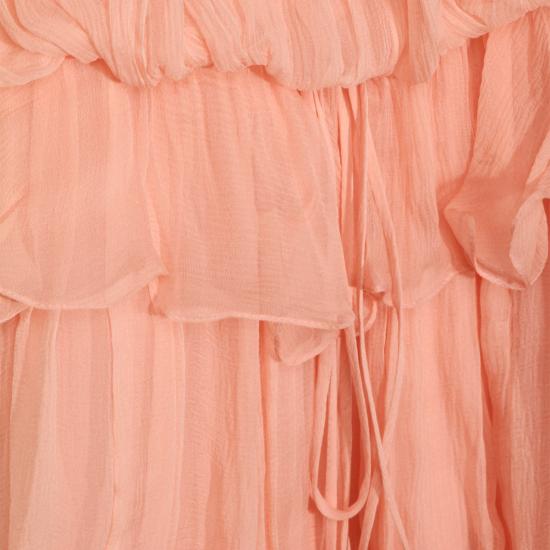 26SS 끌로에 미디 원피스 CH26SRO02001 6L6 TAN ROSE - CHLOE