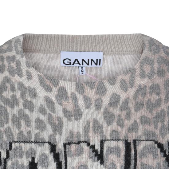 26SS 가니 긴팔 티셔츠 A1070147 943 LEOPARD - GANNI