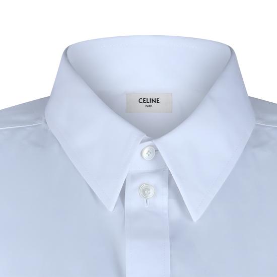 26SS 셀린느 코튼 포플린 릴렉스드 셔츠 RC09X0T01 01BC WHITE - CELINE