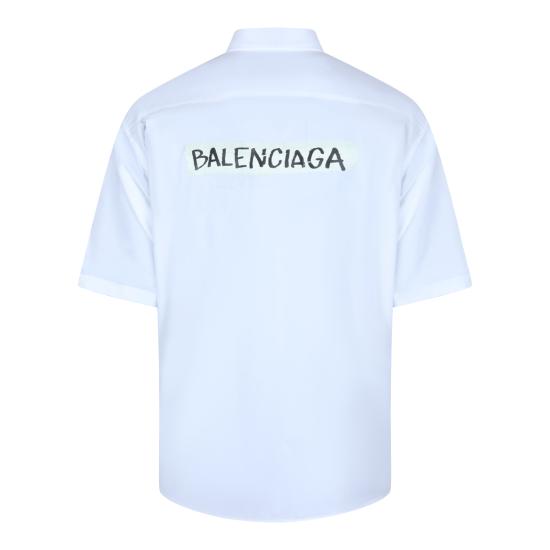 26SS 발렌시아가 마스킹 테이프 라지 핏 롱 슬리브 셔츠 857810 TRM289000 - BALENCIAGA