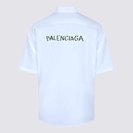 26SS 발렌시아가 마스킹 테이프 라지 핏 롱 슬리브 셔츠 857810 TRM289000 - BALENCIAGA