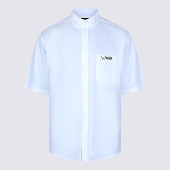 26SS 발렌시아가 마스킹 테이프 라지 핏 롱 슬리브 셔츠 857810 TRM289000 - BALENCIAGA