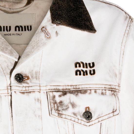 26SS 미우미우 데님 자켓 GWB273SOOO 183TF0009 BIANCO - MIU MIU