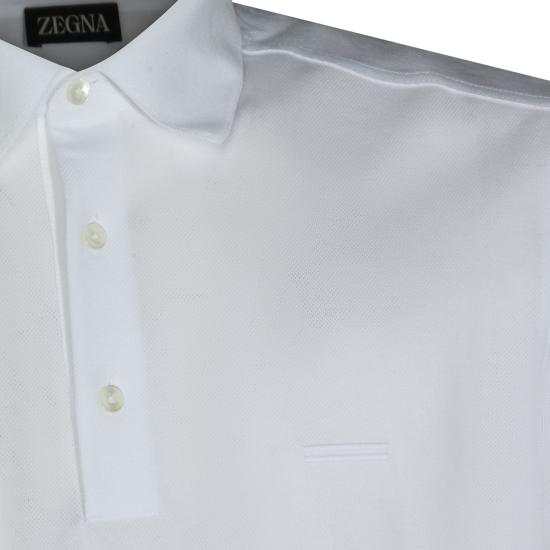 26SS 에르메네질도제냐 폴로 티셔츠 RUH348A3 H794N00 WHITE - ERMENEGILDO ZEGNA