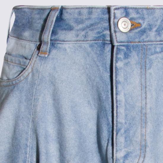 26SS 발렌시아가 고뎃 맥시 스커트 856906 TTWB14009 DIRTY LIGHT BLUE - BALENCIAGA