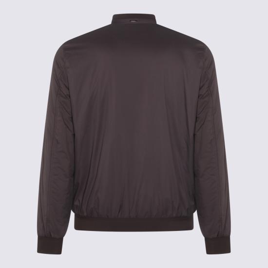 26SS 에르노 에코에이지 하이 카라 봄버 자켓 GI000414U 12456Z8993 Marrone - HERNO