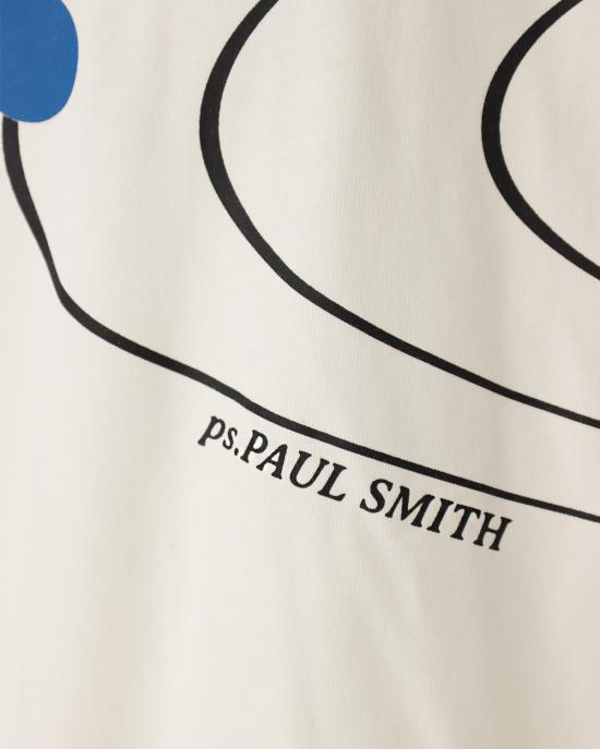  PS 바이 폴스미스 반팔 티셔츠 M2R 220X LP4242 01 BIANCO - PS BY PAUL SMITH