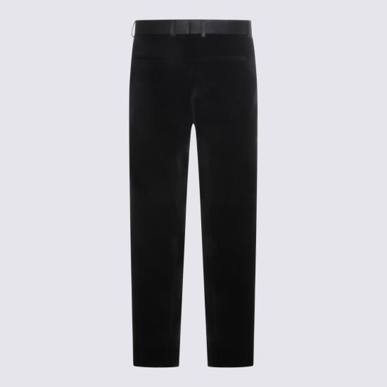 26SS 펜디 벨벳 팬츠 FB1089 AVY1F0QA1 BLACK - FENDI