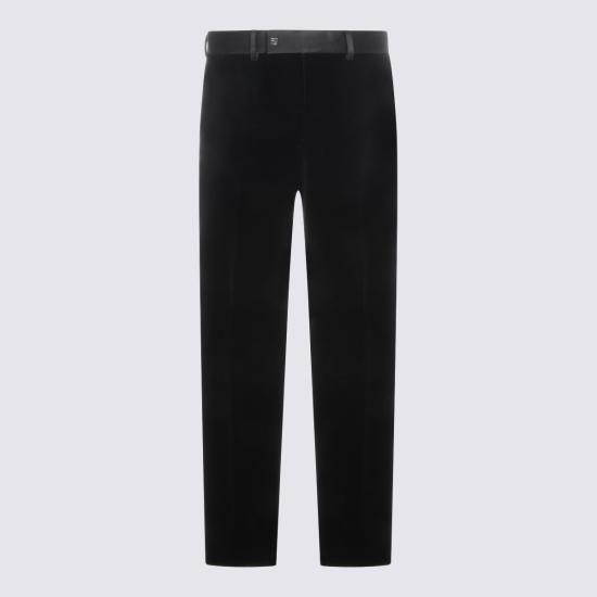 26SS 펜디 벨벳 팬츠 FB1089 AVY1F0QA1 BLACK - FENDI