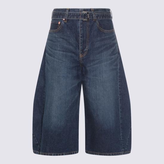 26SS 사카이 데님 숏팬츠 2608317 401 Blue - SACAI