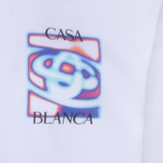 26SS 카사블랑카 반팔 티셔츠 MSP26JTS001 07 White - CASABLANCA