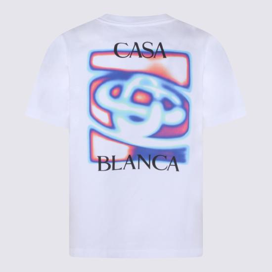 26SS 카사블랑카 반팔 티셔츠 MSP26JTS001 07 White - CASABLANCA