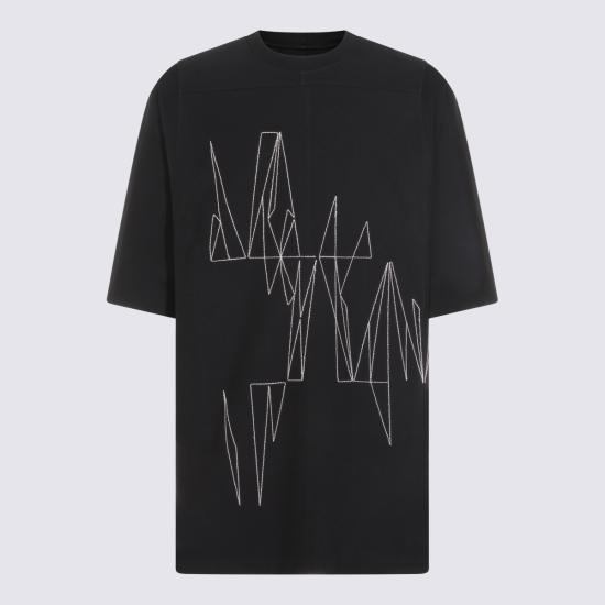 26SS 릭오웬스 몽클레어 반팔 티셔츠 MU01F8C04 89B7R999 Black