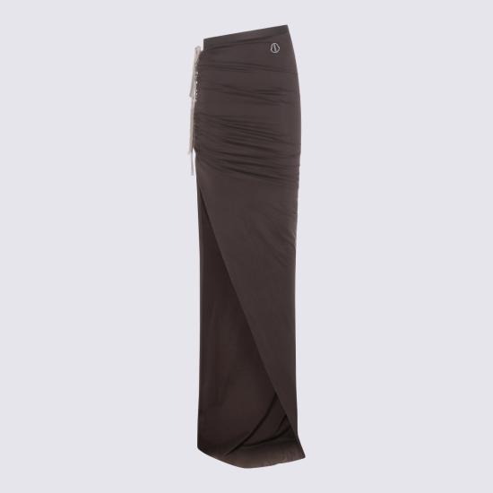 26SS 릭오웬스 몽클레어 롱 스커트 MU01F8H02 89AHD256 DARK DUST