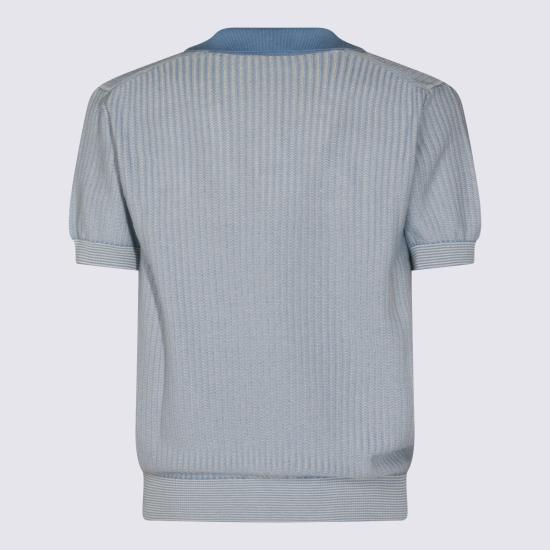 26SS 피아젠차 폴로 티셔츠 M1540022001 021635 Azzurro - PIACENZA 1733