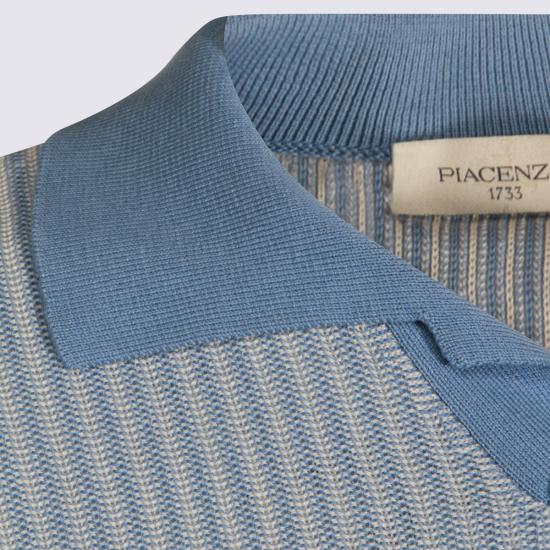 26SS 피아젠차 폴로 티셔츠 M1540022001 021635 Azzurro - PIACENZA 1733