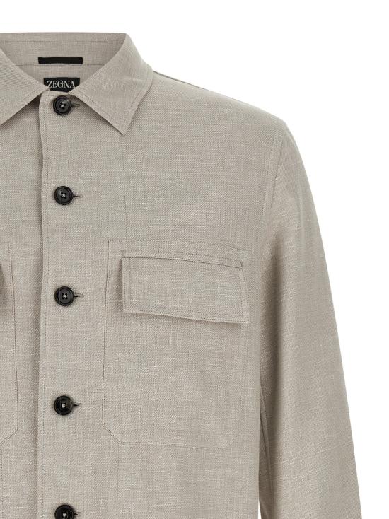 26SS 에르메네질도제냐 긴팔 셔츠 UHV22A3SOT6BN07262 - ERMENEGILDO ZEGNA