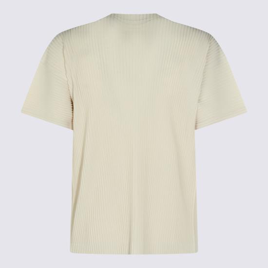 26SS 옴므 플리세 이세이 미야케 반팔 티셔츠 HP66JK033 42 DUOMO BEIGE - HOMME PLISSE' ISSEY MIYAKE