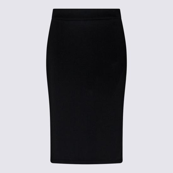 25FW 몽클레어 X 에드워드 에닌풀 미디 스커트 K24038H00001 89A8K999 Black