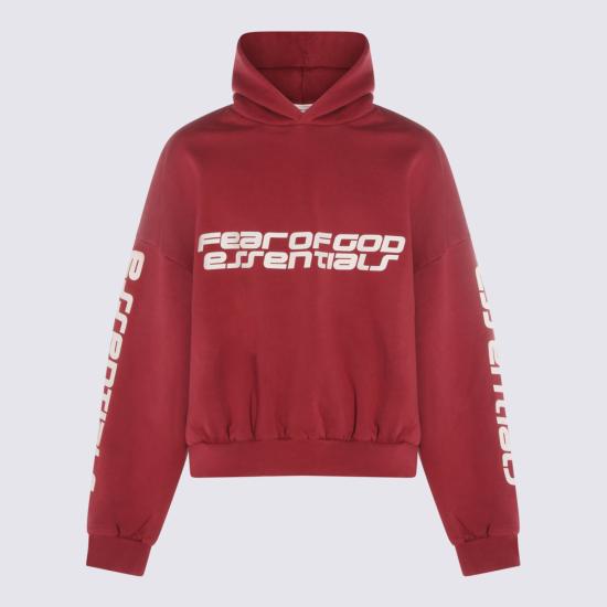 26SS 피어오브갓 후드 티셔츠 192HO256901F CRIMSON - FEAR OF GOD