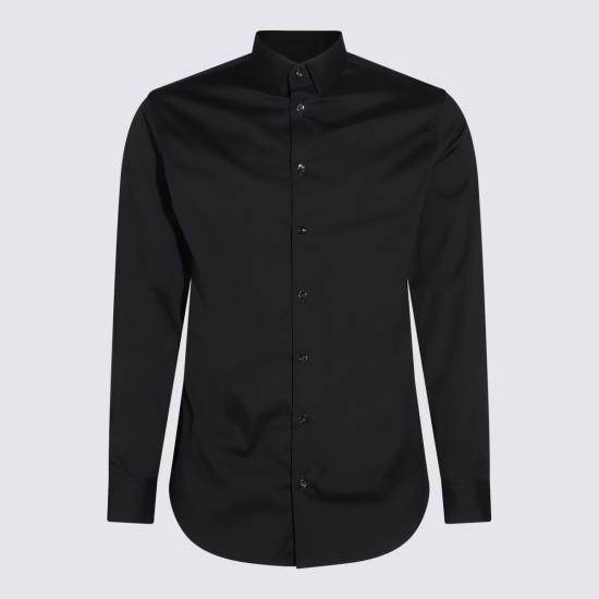 26SS 조르지오 아르마니 긴팔 셔츠 GM000056 TE11184UB109 Dark blue