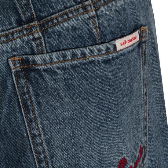 26SS 셀프 포트레이트 데님 팬츠 RS26813PBL BLUE - SELF PORTRAIT