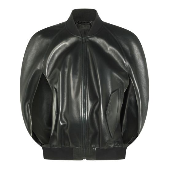 26SS 발렌시아가 가죽 자켓 872003 TUS111000 BLACK