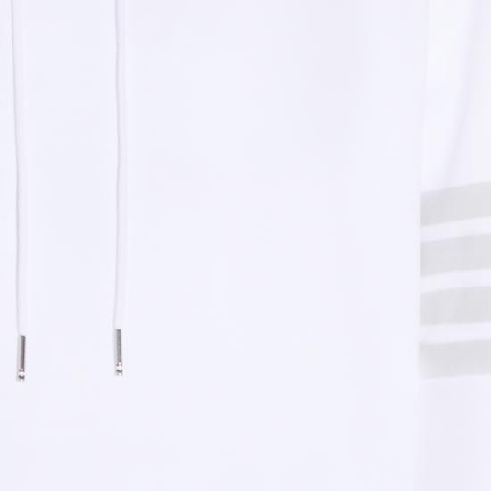 26SS 톰브라운 솔리드 루프백 4바 후디 MJT556A J0007100 WHITE - THOM BROWNE