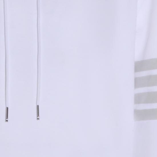 26SS 톰브라운 솔리드 루프백 4바 후디 MJT556A J0007100 WHITE - THOM BROWNE