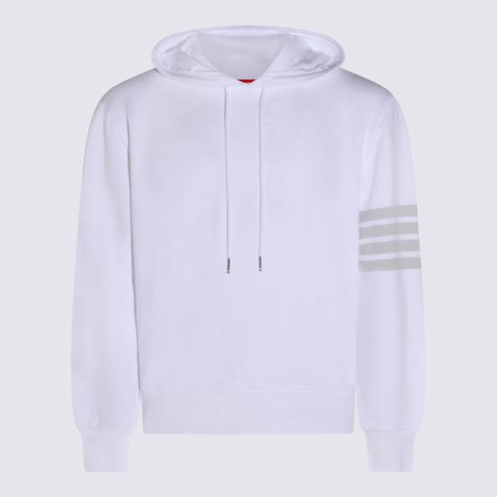 26SS 톰브라운 솔리드 루프백 4바 후디 MJT556A J0007100 WHITE - THOM BROWNE
