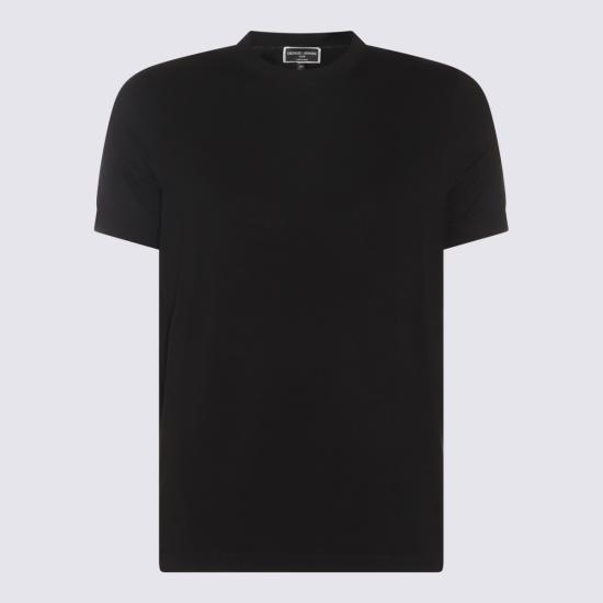 26SS 조르지오 아르마니 반팔 티셔츠 3GST52 SJP4ZUC99 BLACK - GIORGIO ARMANI