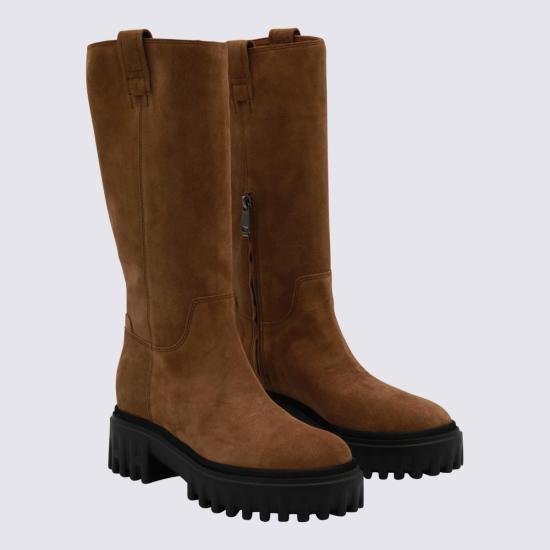 25FW 호간 부츠 HXW7000FV40 BYES609 Brown - HOGAN