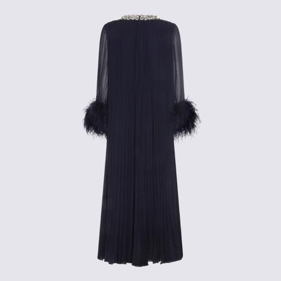 26SS 셀프 포트레이트 롱 원피스 RS26510MN NAVY - SELF PORTRAIT