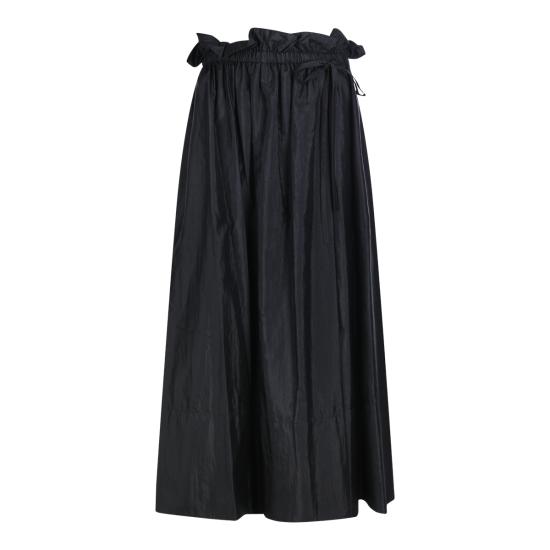 26SS 질샌더 롱 스커트 J40MA0178 J70003001 BLACK