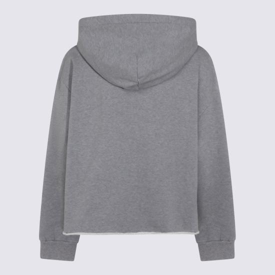 26SS MM6 메종마르지엘라 후드 티셔츠 S52GU0252 S25337853M GREY MELANGE - MM6 MAISON MARGIELA
