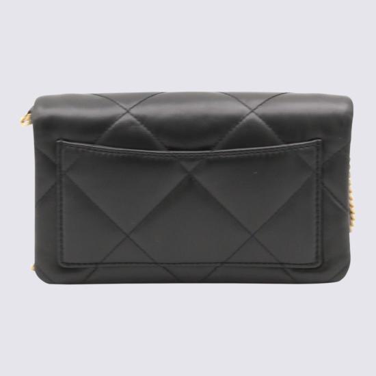 26SS 토리버치 키라 다이아몬드 퀼트 체인 월렛 158624 001 Light Grey - TORY BURCH